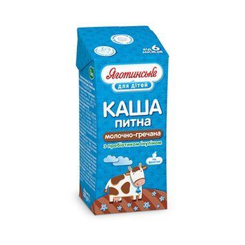 Каша молочно-гречана 2% 200г "Яготинське для дітей" 4823005206279 фото