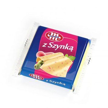 Сир тостовий з шинкою 130г Млековіта  5900512999708 фото