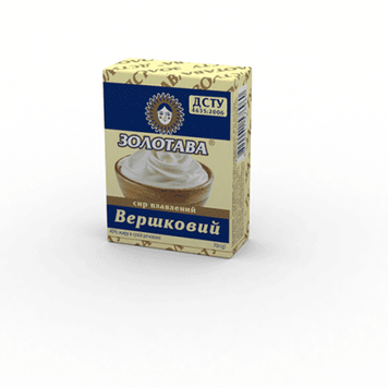 Сир плавлений "ВЕРШКОВИЙ" 40% ТМ Золотава 4820041574225 фото