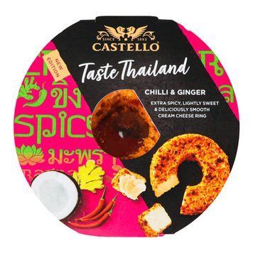 Крем-сир з чілі та імбирем 65% 125гр Castello 5711953153563 фото